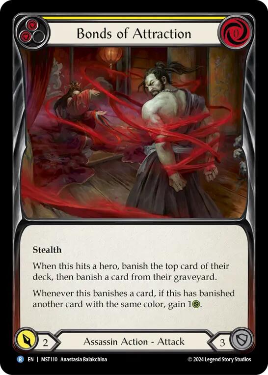 Bonds of Attraction (Yellow) [MST110] (Part the Mistveil)  Rainbow Foil | Galactic Gamez