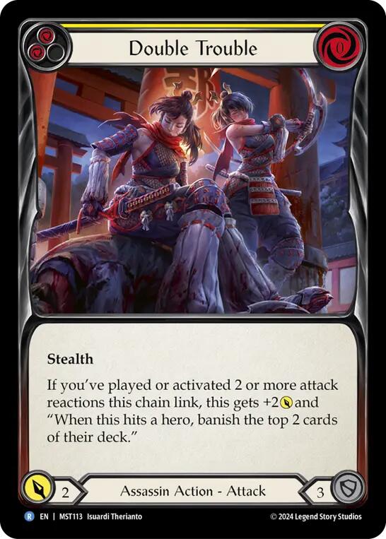 Double Trouble (Yellow) [MST113] (Part the Mistveil)  Rainbow Foil | Galactic Gamez