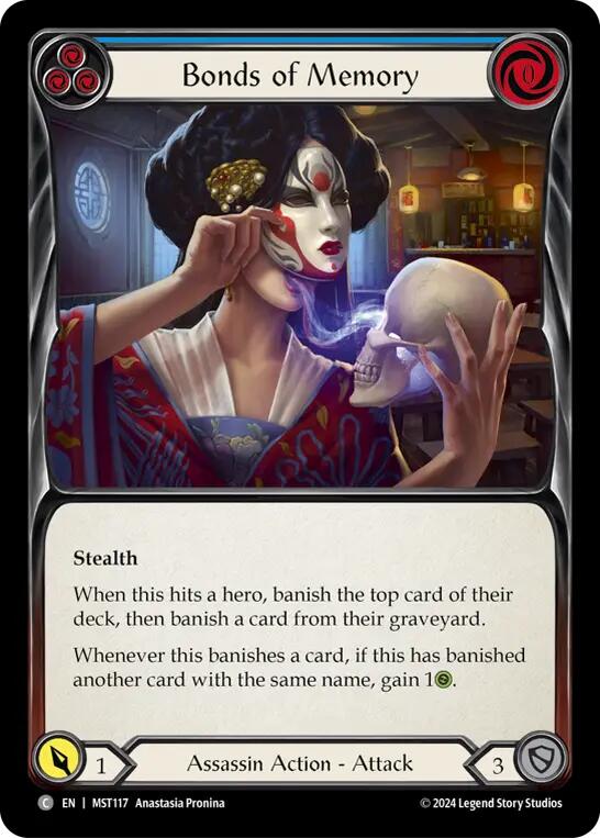 Bonds of Memory (Blue) [MST117] (Part the Mistveil)  Rainbow Foil | Galactic Gamez