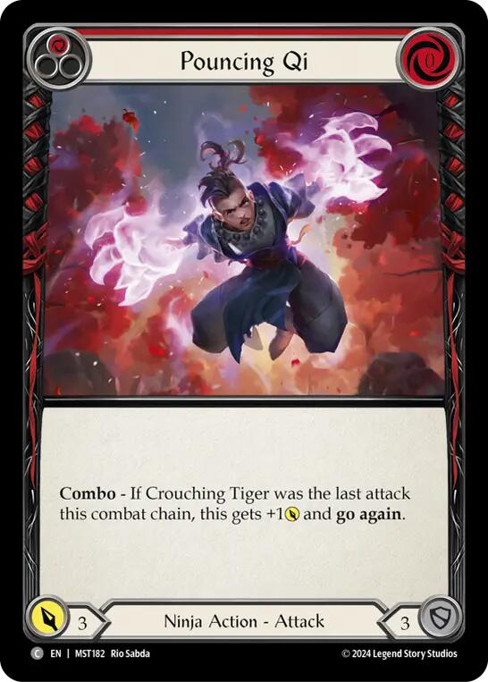 Pouncing Qi (Red) [MST182] (Part the Mistveil) | Galactic Gamez