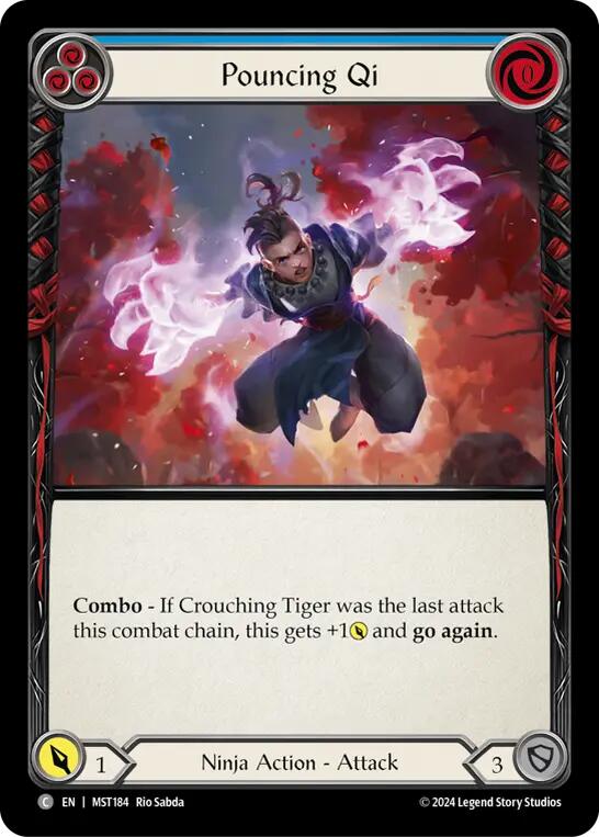 Pouncing Qi (Blue) [MST184] (Part the Mistveil) | Galactic Gamez