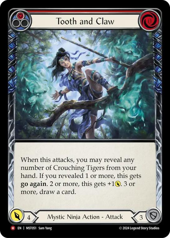 Tooth and Claw [MST051] (Part the Mistveil)  Rainbow Foil | Galactic Gamez