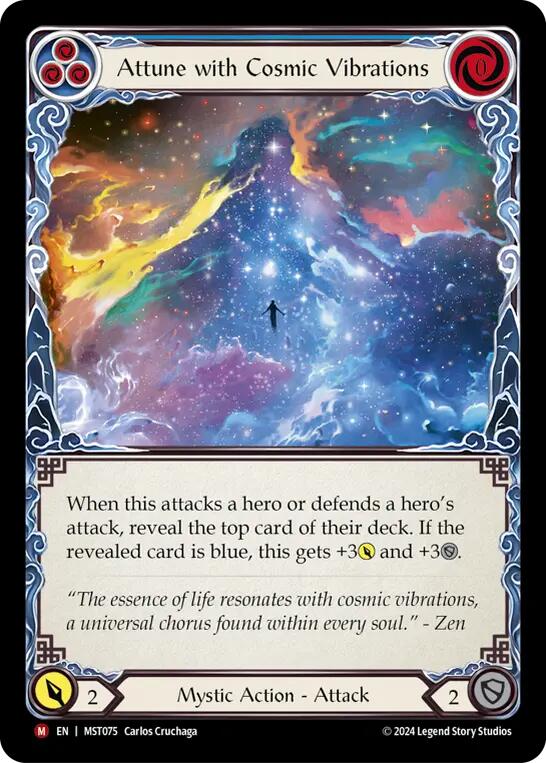 Attune with Cosmic Vibrations [MST075] (Part the Mistveil)  Rainbow Foil | Galactic Gamez