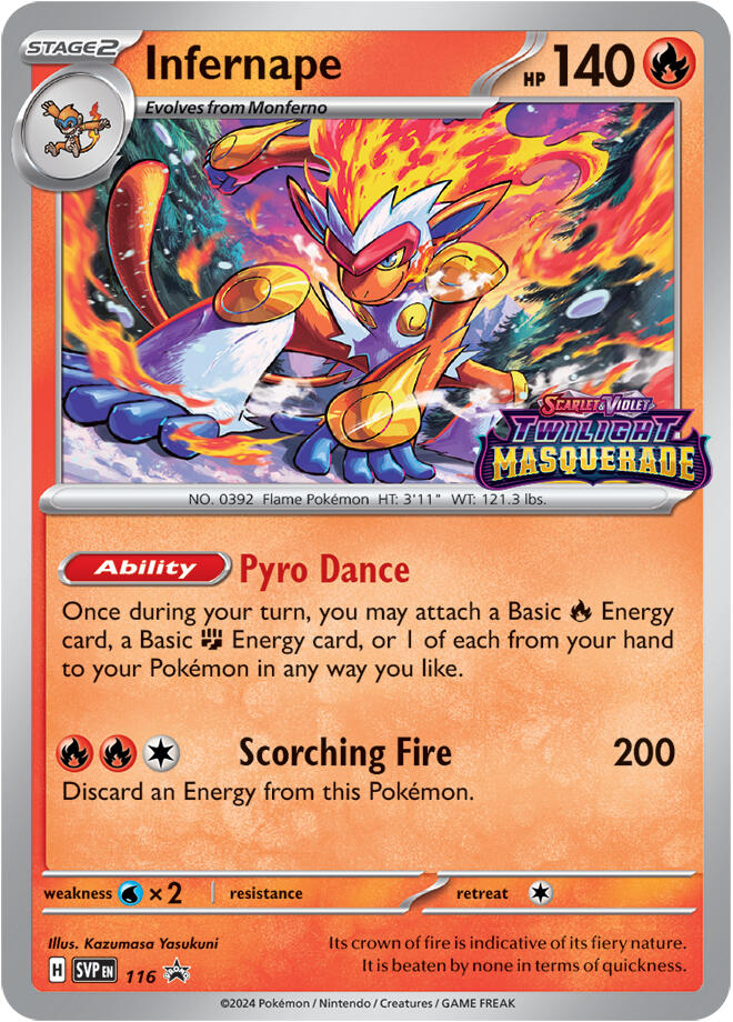 Infernape (116) [Scarlet & Violet: Black Star Promos] | Galactic Gamez