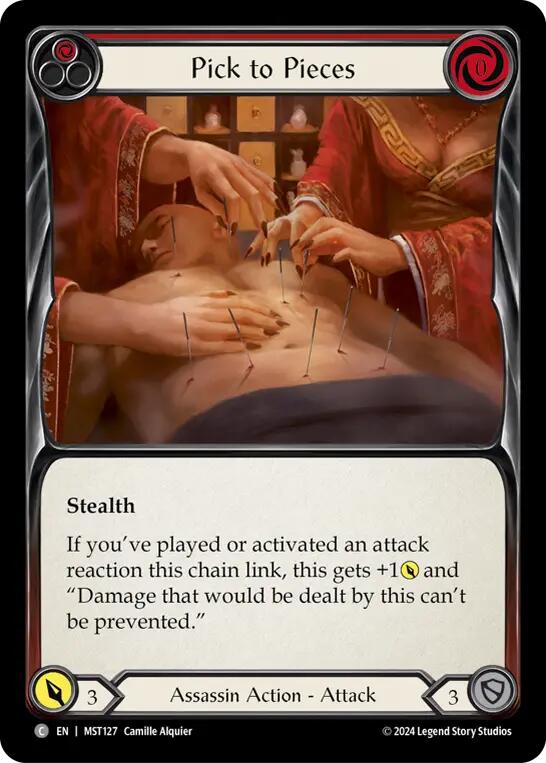 Pick to Pieces (Red) [MST127] (Part the Mistveil)  Rainbow Foil | Galactic Gamez