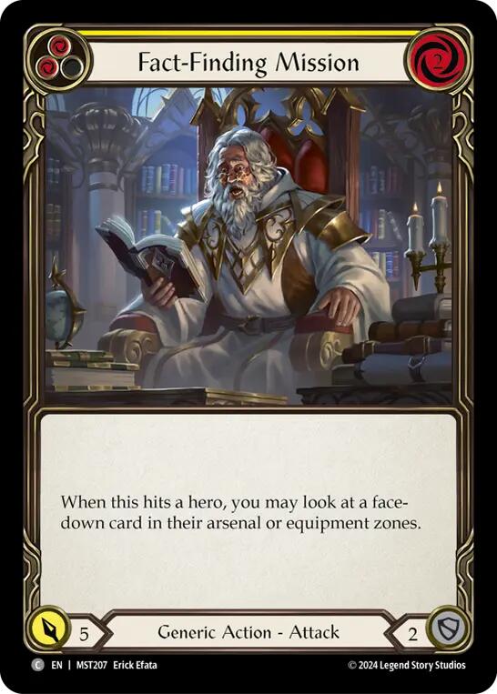 Fact-Finding Mission (Yellow) [MST207] (Part the Mistveil)  Rainbow Foil | Galactic Gamez