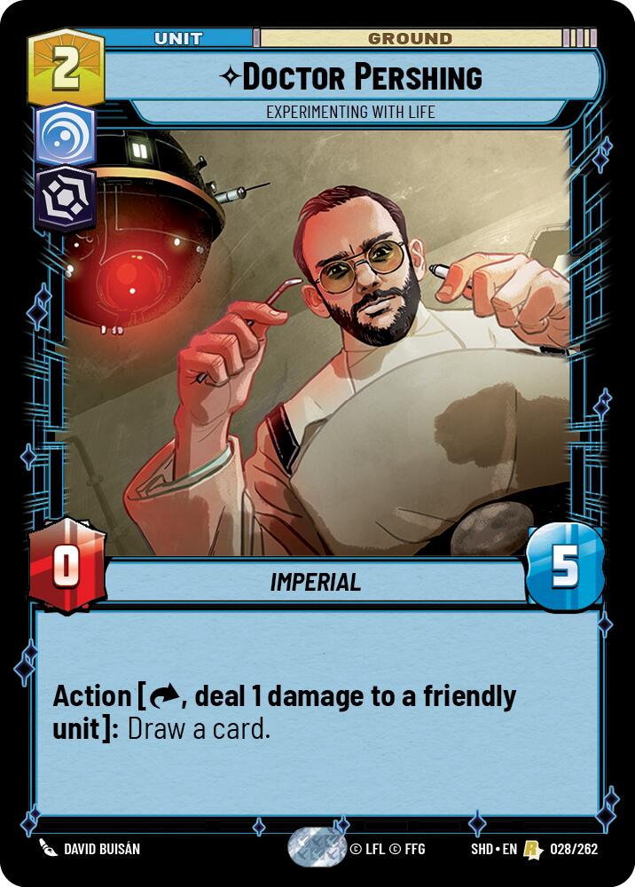 Doctor Pershing - Experimenting With Life (028/262) (028/262) [Shadows of the Galaxy] | Galactic Gamez