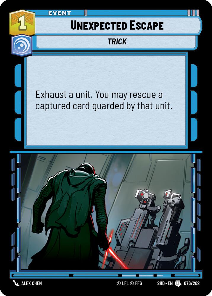 Unexpected Escape (076/262) (076/262) [Shadows of the Galaxy] | Galactic Gamez