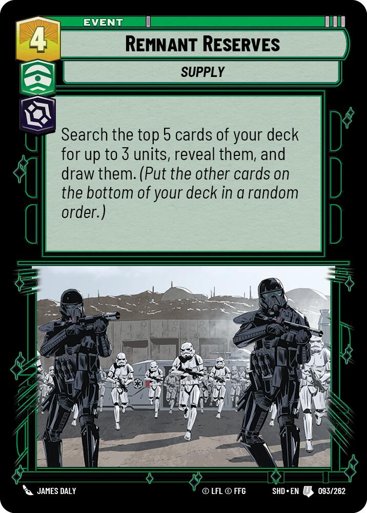 Remnant Reserves (093/262) (093/262) [Shadows of the Galaxy] | Galactic Gamez
