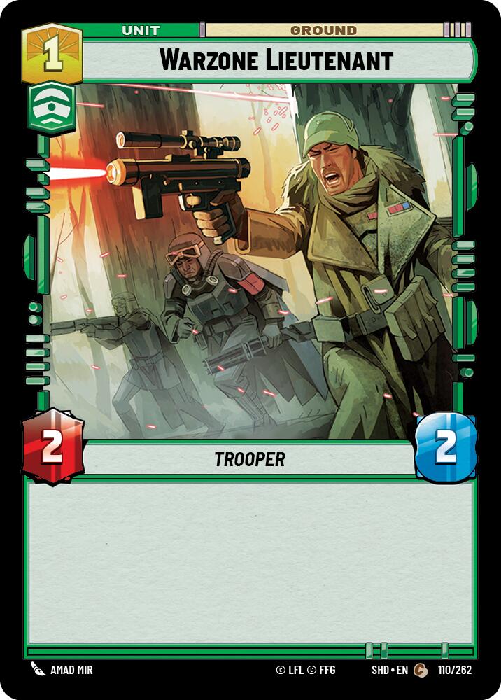 Warzone Lieutenant (110/262) (110/262) [Shadows of the Galaxy] | Galactic Gamez