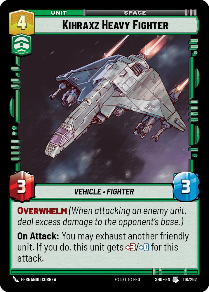 Kihraxz Heavy Fighter (118/262) (118/262) [Shadows of the Galaxy] | Galactic Gamez