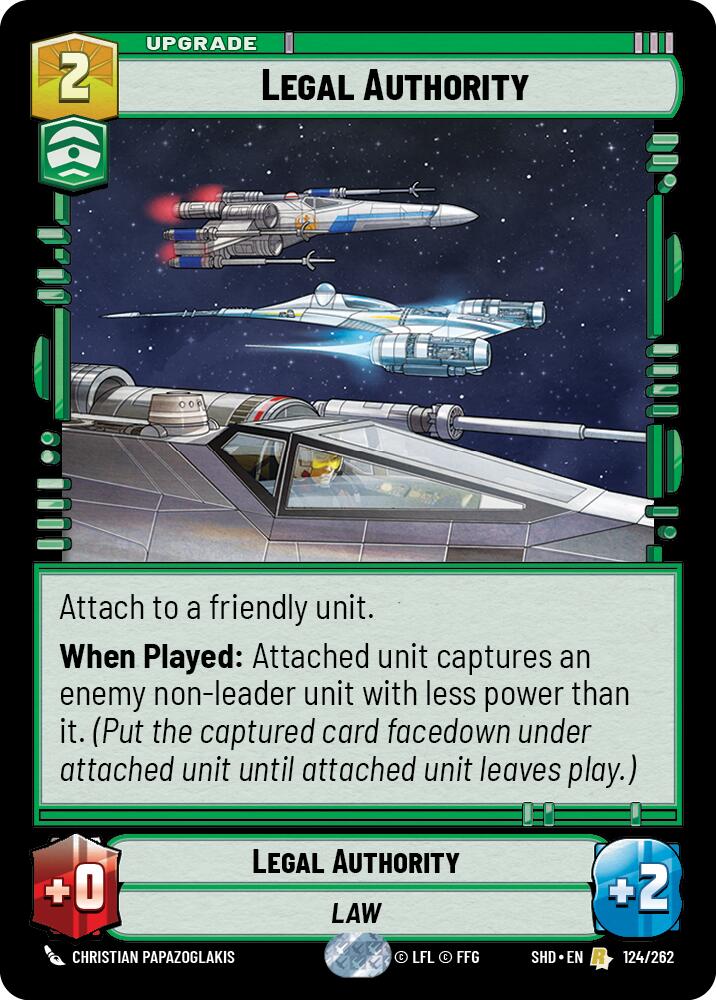 Legal Authority (124/262) (124/262) [Shadows of the Galaxy] | Galactic Gamez