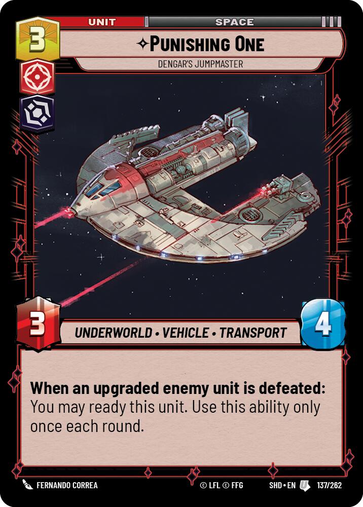 Punishing One - Dengar's Jumpmaster (137/262) (137/262) [Shadows of the Galaxy] | Galactic Gamez
