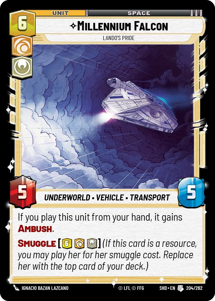Millennium Falcon - Lando's Pride (204/262) (204/262) [Shadows of the Galaxy] | Galactic Gamez