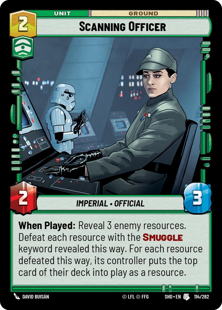 Scanning Officer (114/262) (114/262) [Shadows of the Galaxy] | Galactic Gamez