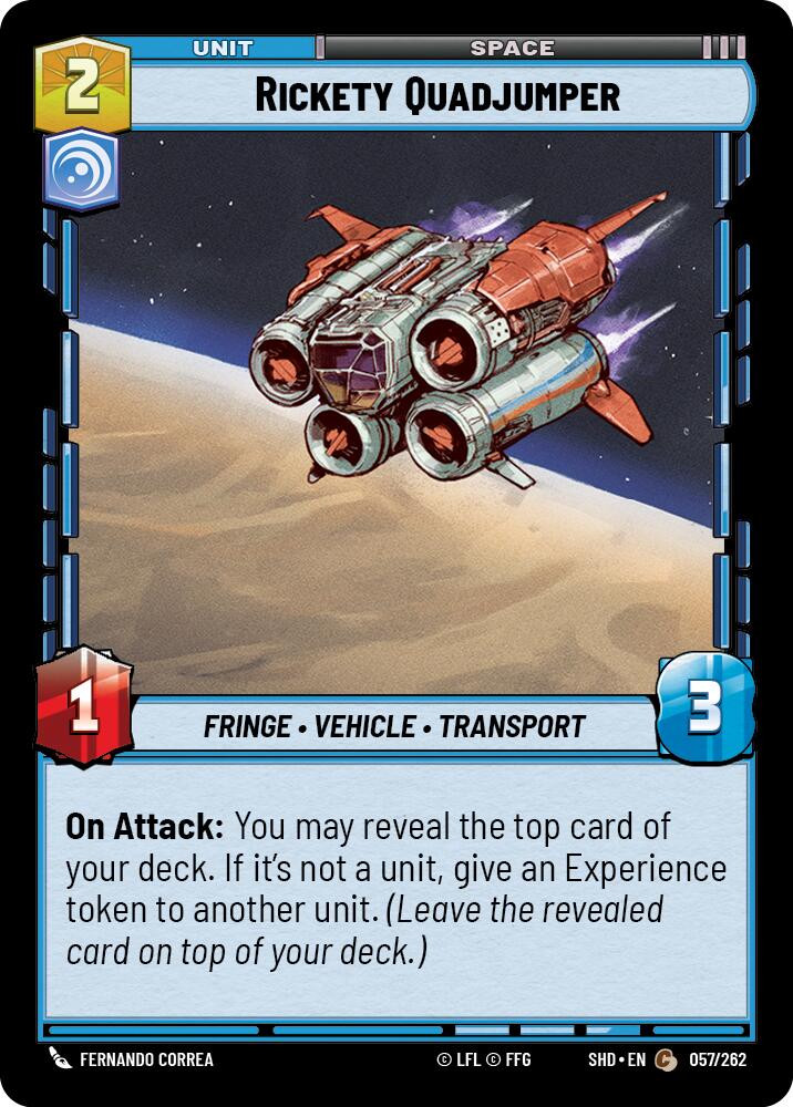 Rickety Quadjumper (057/262) (057/262) [Shadows of the Galaxy] | Galactic Gamez