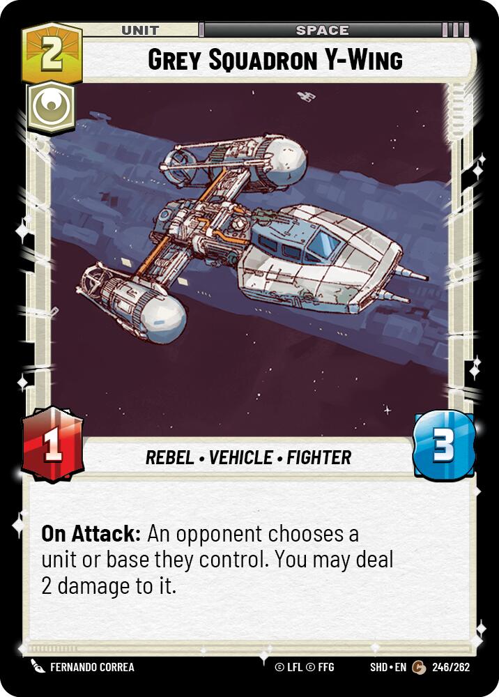 Grey Squadron Y-Wing (246/262) (246/262) [Shadows of the Galaxy] | Galactic Gamez