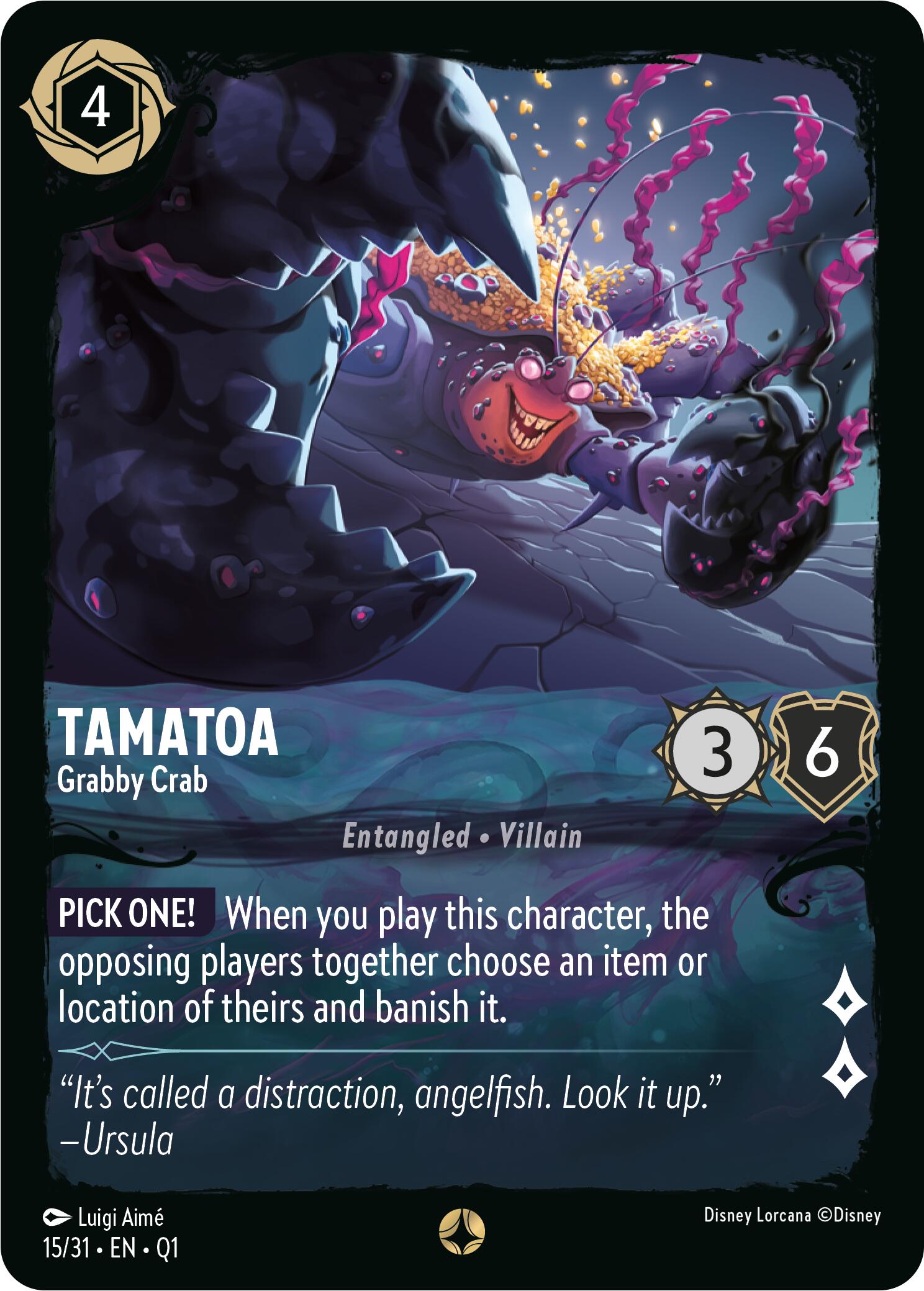 Tamatoa - Grabby Crab (15/31) [Illumineer's Quest: Deep Trouble] | Galactic Gamez