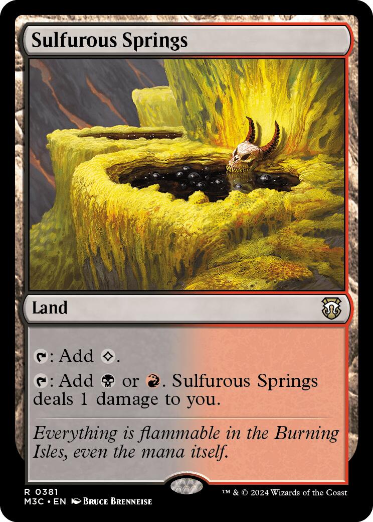 Sulfurous Springs [Modern Horizons 3 Commander] | Galactic Gamez