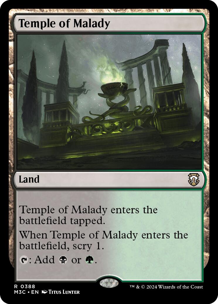 Temple of Malady [Modern Horizons 3 Commander] | Galactic Gamez