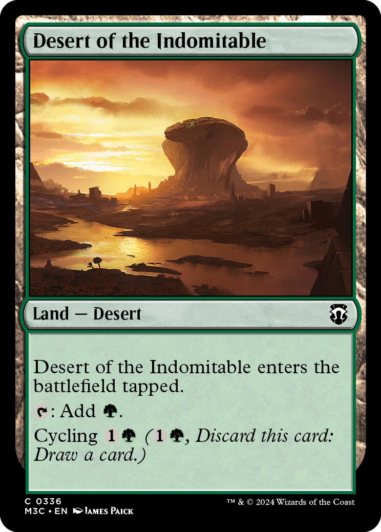 Desert of the Indomitable [Modern Horizons 3 Commander] | Galactic Gamez