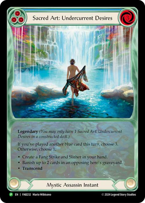 Sacred Art: Undercurrent Desires [FAB232] (Promo)  Rainbow Foil | Galactic Gamez