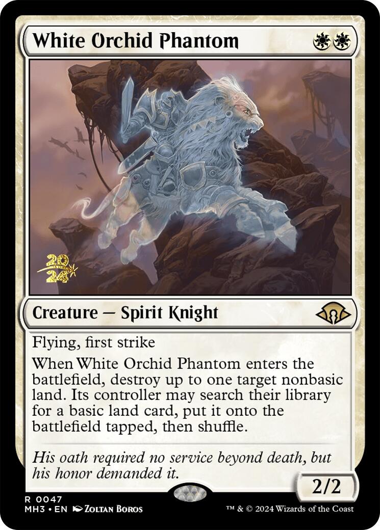 White Orchid Phantom [Modern Horizons 3 Prerelease Promos] | Galactic Gamez