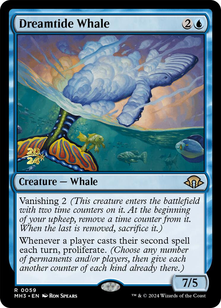 Dreamtide Whale [Modern Horizons 3 Prerelease Promos] | Galactic Gamez