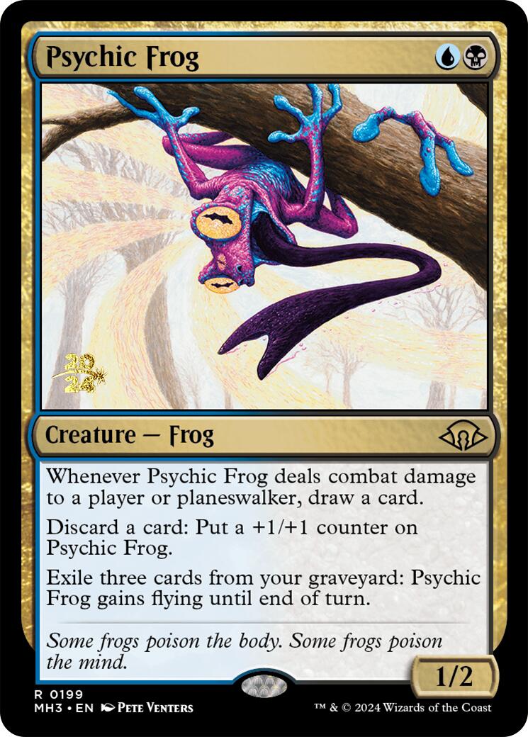 Psychic Frog [Modern Horizons 3 Prerelease Promos] | Galactic Gamez