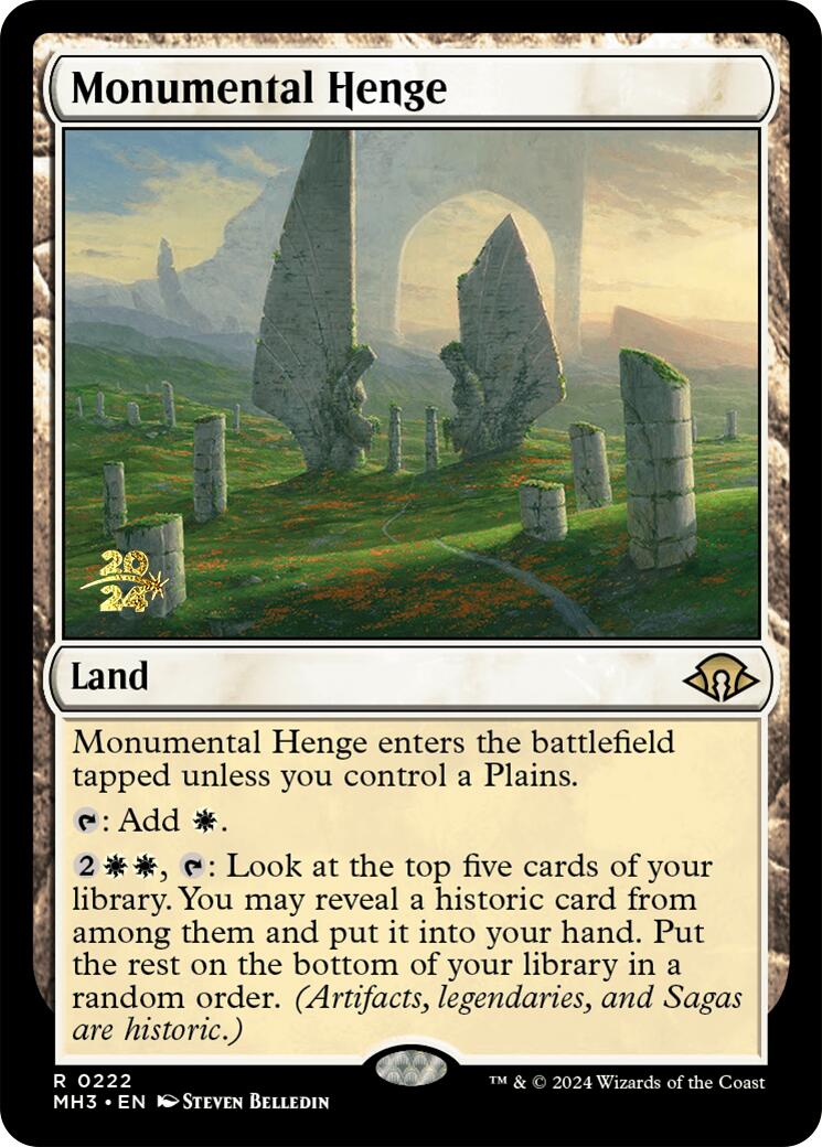 Monumental Henge [Modern Horizons 3 Prerelease Promos] | Galactic Gamez