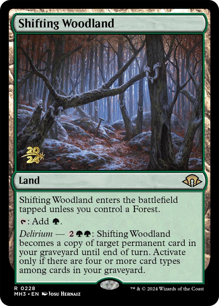 Shifting Woodland [Modern Horizons 3 Prerelease Promos] | Galactic Gamez