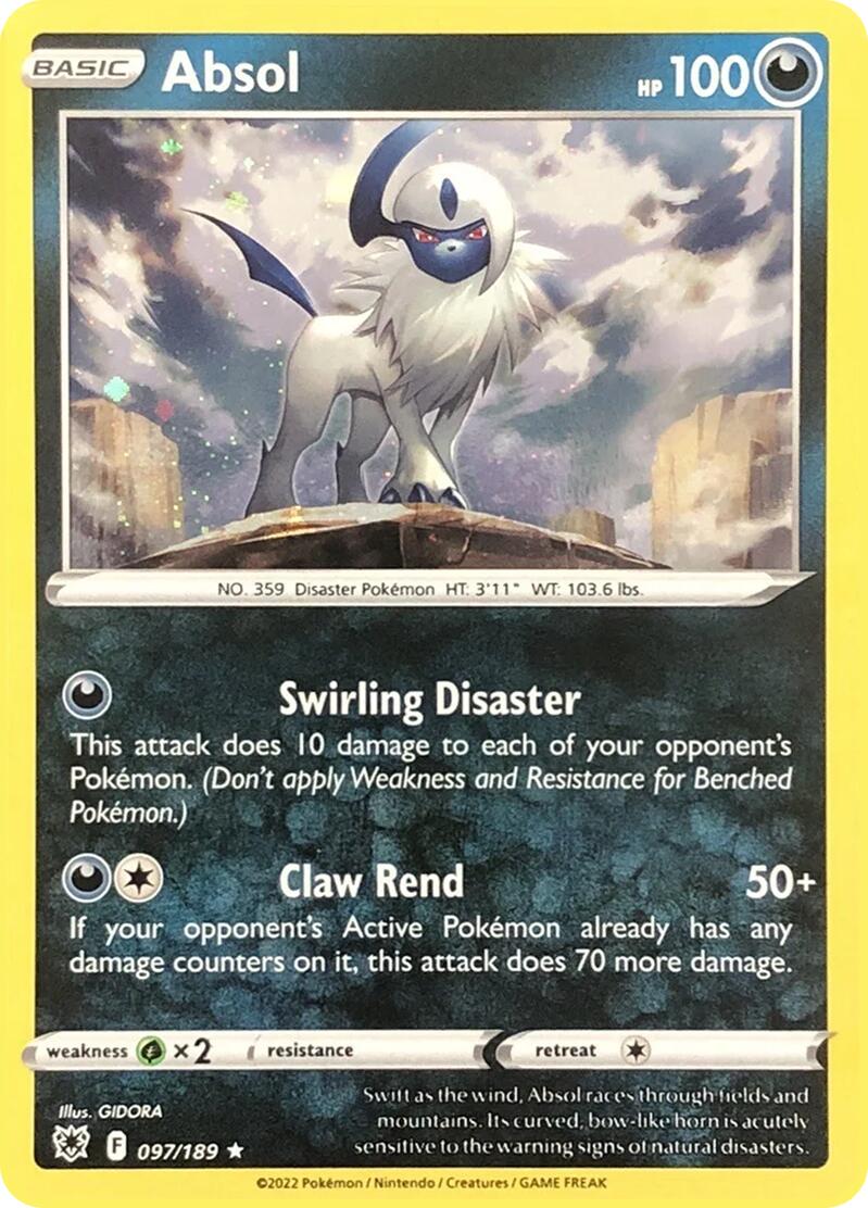 Absol (097/189) (Cosmos Holo) [Miscellaneous Cards] | Galactic Gamez