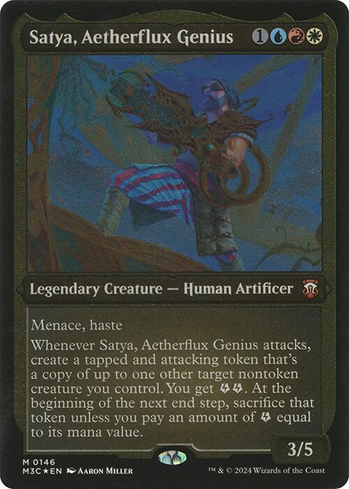 Satya, Aetherflux Genius (Display Commander) [Modern Horizons 3 Commander] | Galactic Gamez