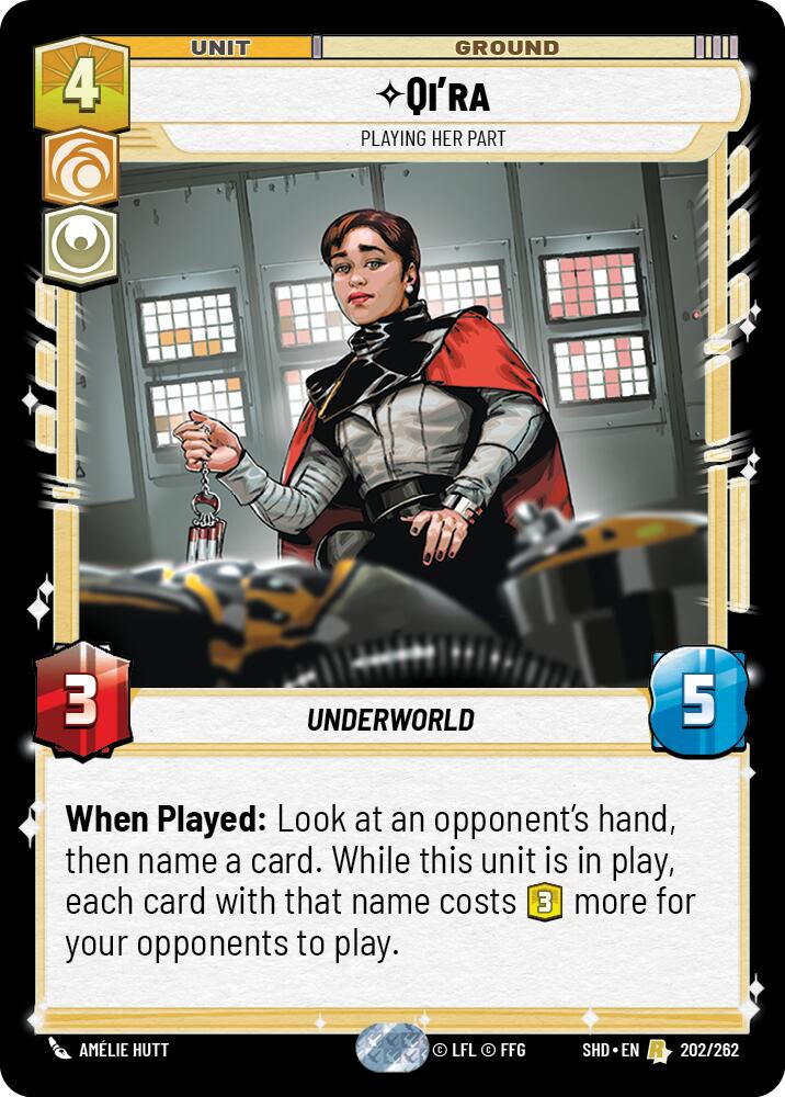 Qi'ra - Playing Her Part (202/262) (202/262) [Shadows of the Galaxy] | Galactic Gamez