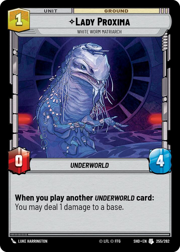 Lady Proxima - White Worm Matriarch (255/262) (255/262) [Shadows of the Galaxy] | Galactic Gamez