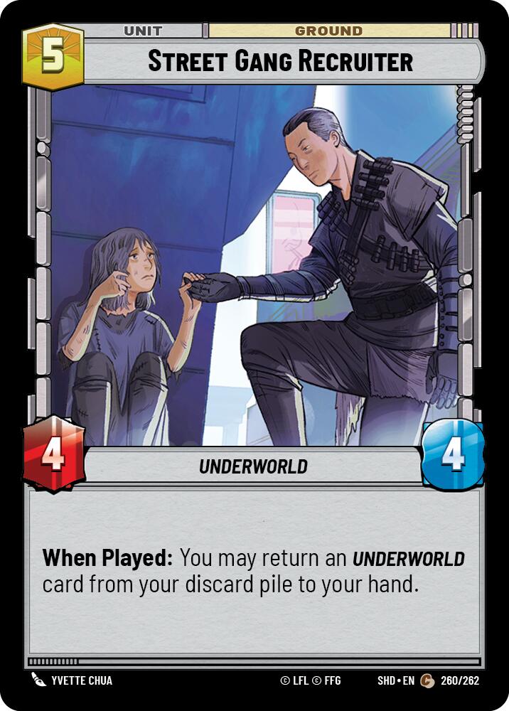 Street Gang Recruiter (260/262) (260/262) [Shadows of the Galaxy] | Galactic Gamez