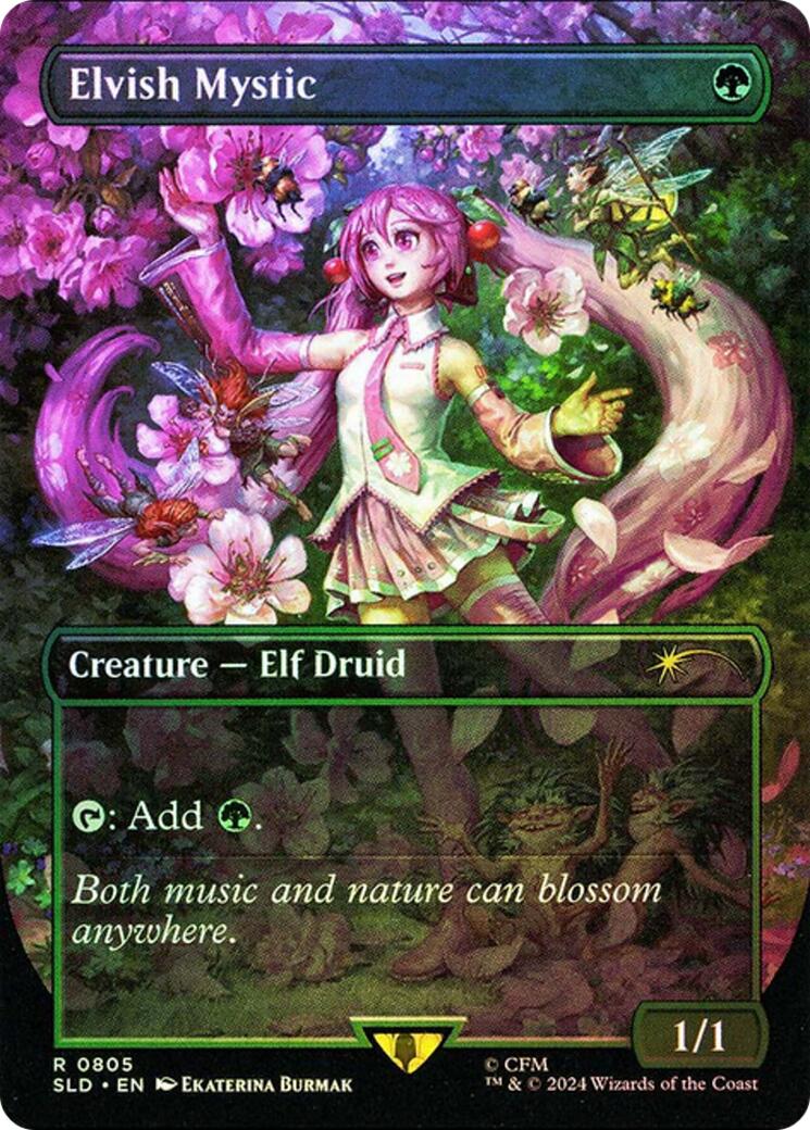 Elvish Mystic (0805 - Japanese Rainbow Foil) [Secret Lair Drop Series] | Galactic Gamez