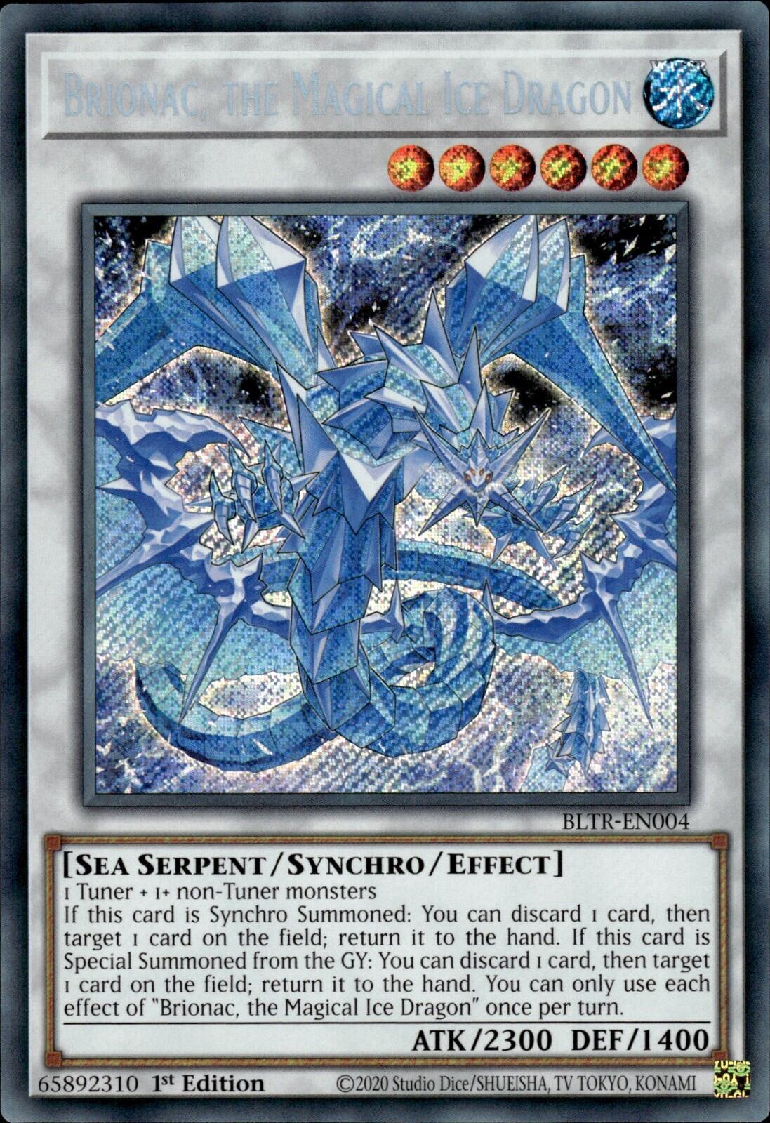 Brionac, the Magical Ice Dragon [BLTR-EN004] Secret Rare | Galactic Gamez