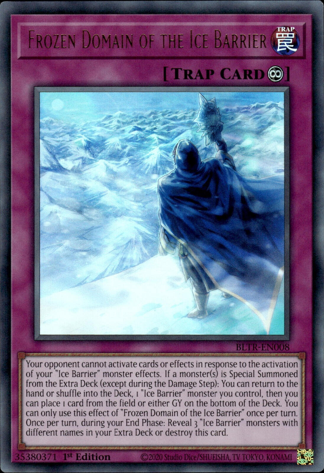 Frozen Domain of the Ice Barrier [BLTR-EN008] Ultra Rare | Galactic Gamez