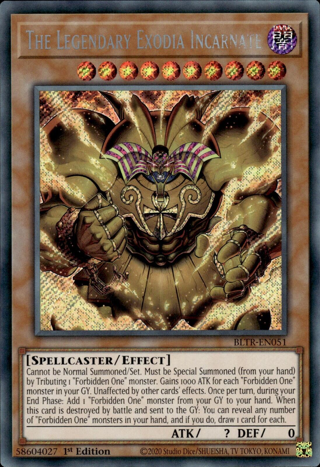 The Legendary Exodia Incarnate [BLTR-EN051] Secret Rare | Galactic Gamez