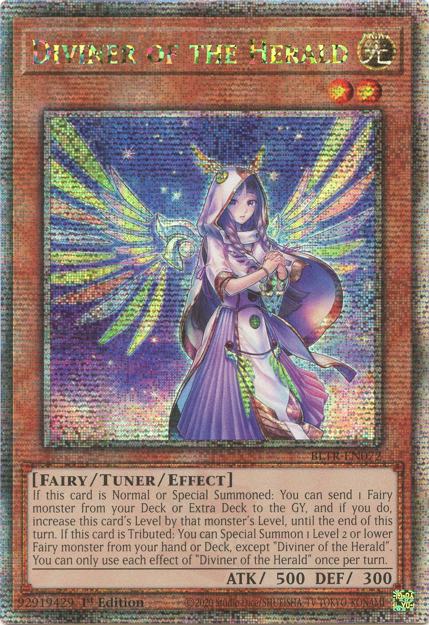 Diviner of the Herald (Quarter Century Secret Rare) [BLTR-EN072] Quarter Century Secret Rare | Galactic Gamez