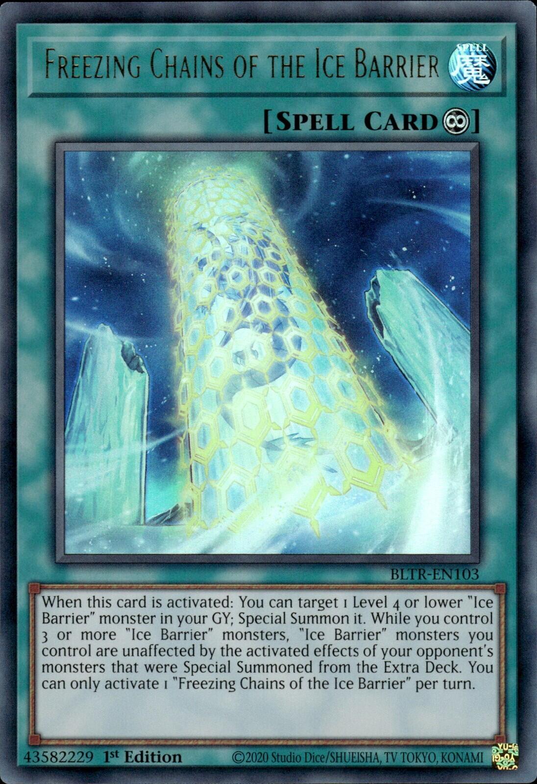 Freezing Chains of the Ice Barrier [BLTR-EN103] Ultra Rare | Galactic Gamez