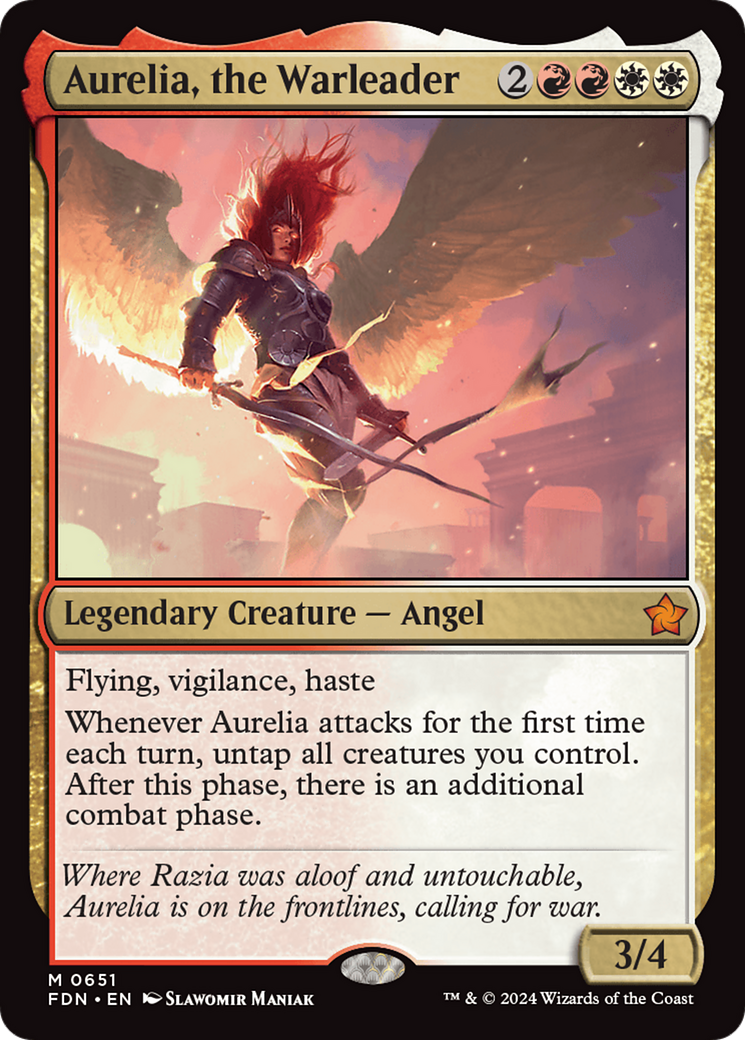 Aurelia, the Warleader [Foundations] | Galactic Gamez