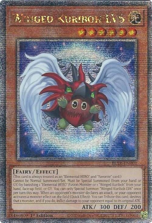 Winged Kuriboh LV6 (Quarter Century Secret Rare) [BLTR-EN001] Quarter Century Secret Rare | Galactic Gamez