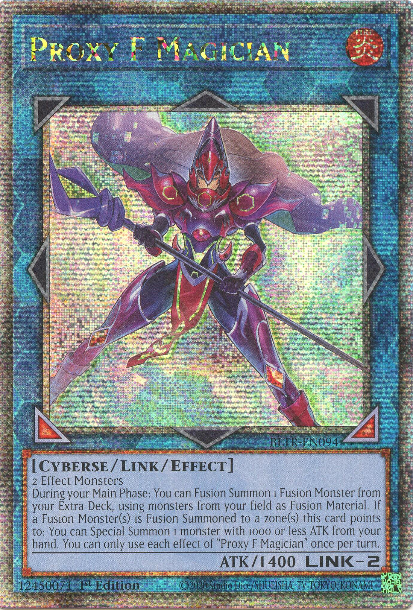 Proxy F Magician (Quarter Century Secret Rare) [BLTR-EN094] Quarter Century Secret Rare | Galactic Gamez