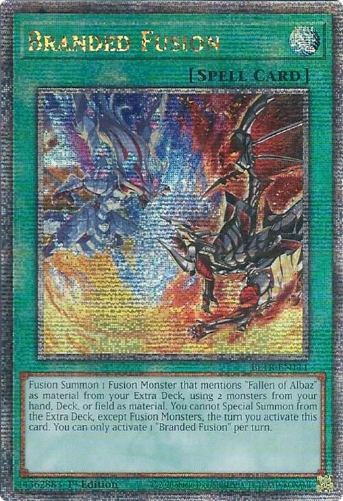 Branded Fusion (Quarter Century Secret Rare) [BLTR-EN111] Quarter Century Secret Rare | Galactic Gamez