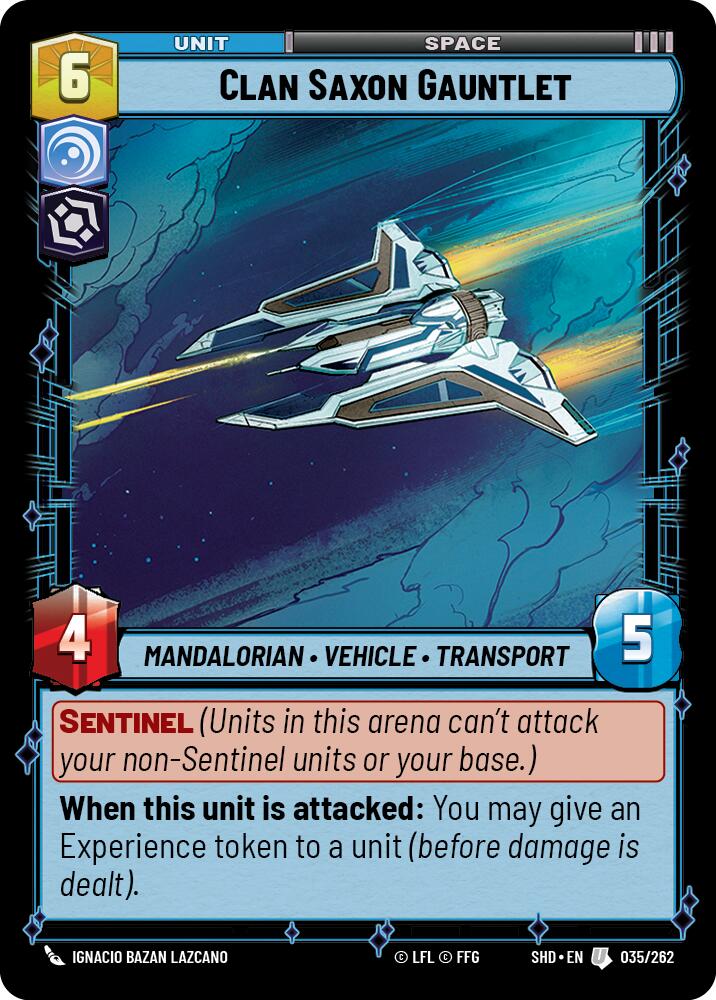 Clan Saxon Gauntlet (035/262) (035/262) [Shadows of the Galaxy] | Galactic Gamez