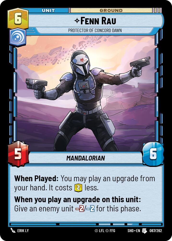 Fenn Rau - Protector of Concord Dawn (067/262) (067/262) [Shadows of the Galaxy] | Galactic Gamez
