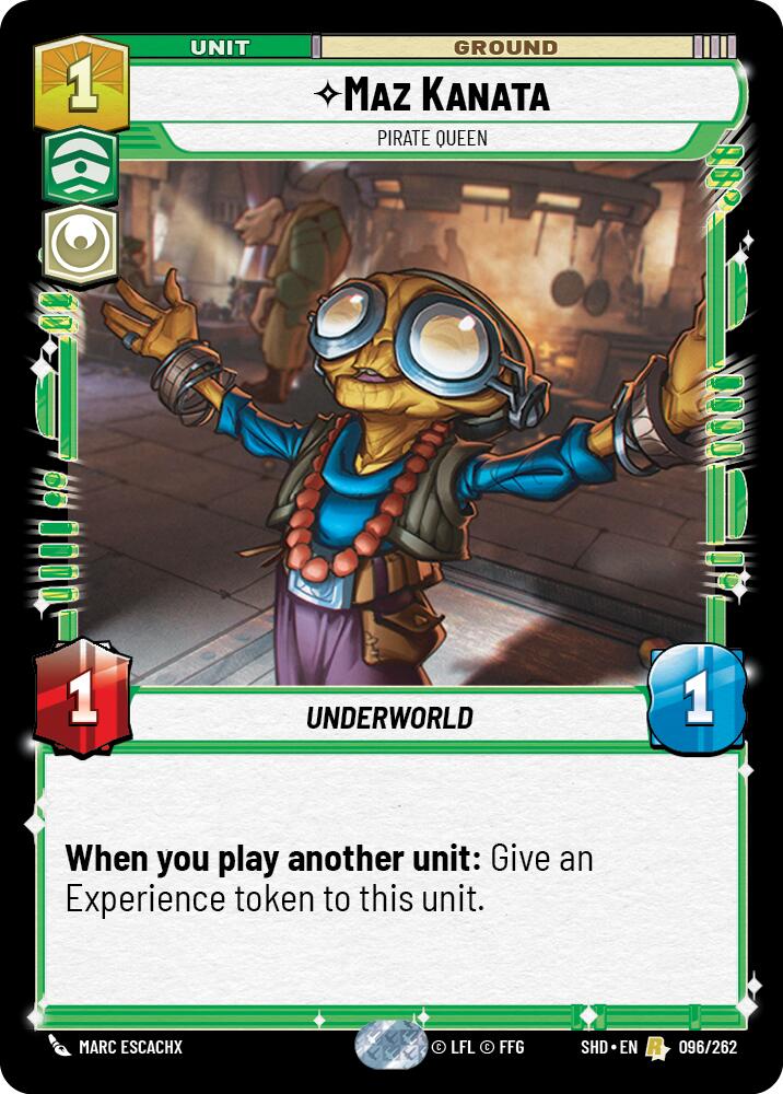 Maz Kanata - Pirate Queen (096/262) (096/262) [Shadows of the Galaxy] | Galactic Gamez