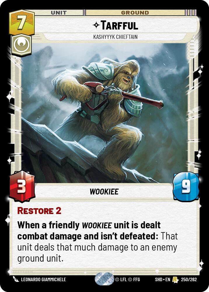 Tarfful - Kashyyyk Chieftain (250/262) (250/262) [Shadows of the Galaxy] | Galactic Gamez